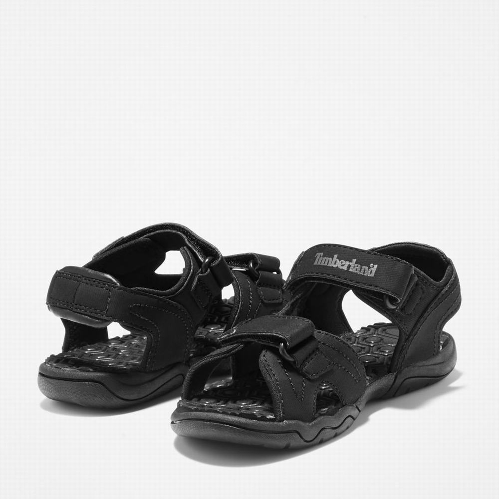 Timberland Adventure Seeker 2-Askılı Sandalet Çocuk Siyah | TR-4518R