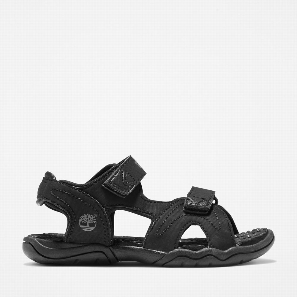 Timberland Adventure Seeker 2-Askılı Sandalet Çocuk Siyah | TR-4518R