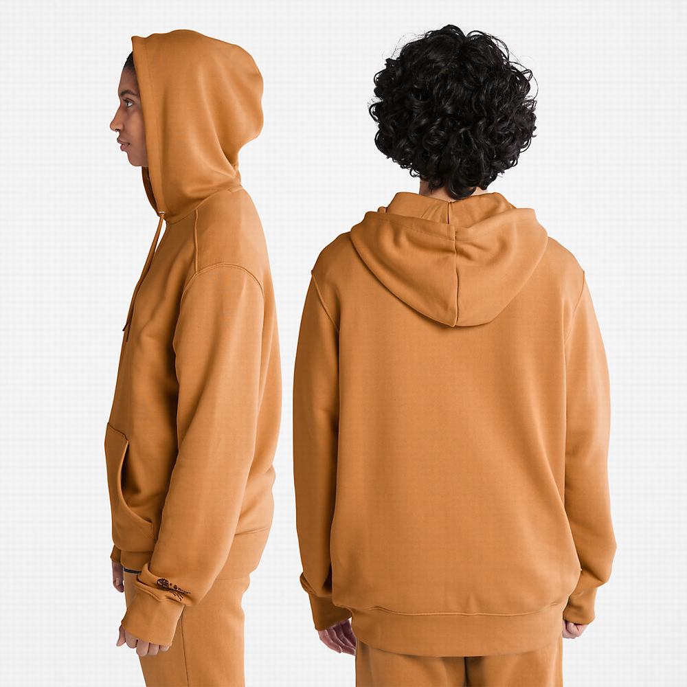 Timberland All Gender Luxe Konfor Essentials Refibra™ Kapüşonlu Sweatshirt Erkek Açık Kahverengi | TR-4215F
