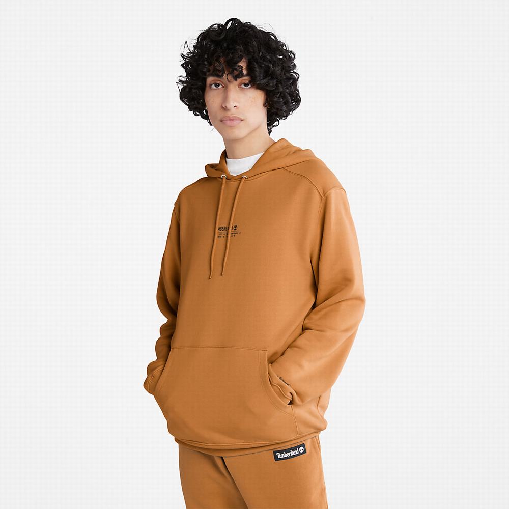 Timberland All Gender Luxe Konfor Essentials Refibra™ Kapüşonlu Sweatshirt Erkek Açık Kahverengi | TR-4215F