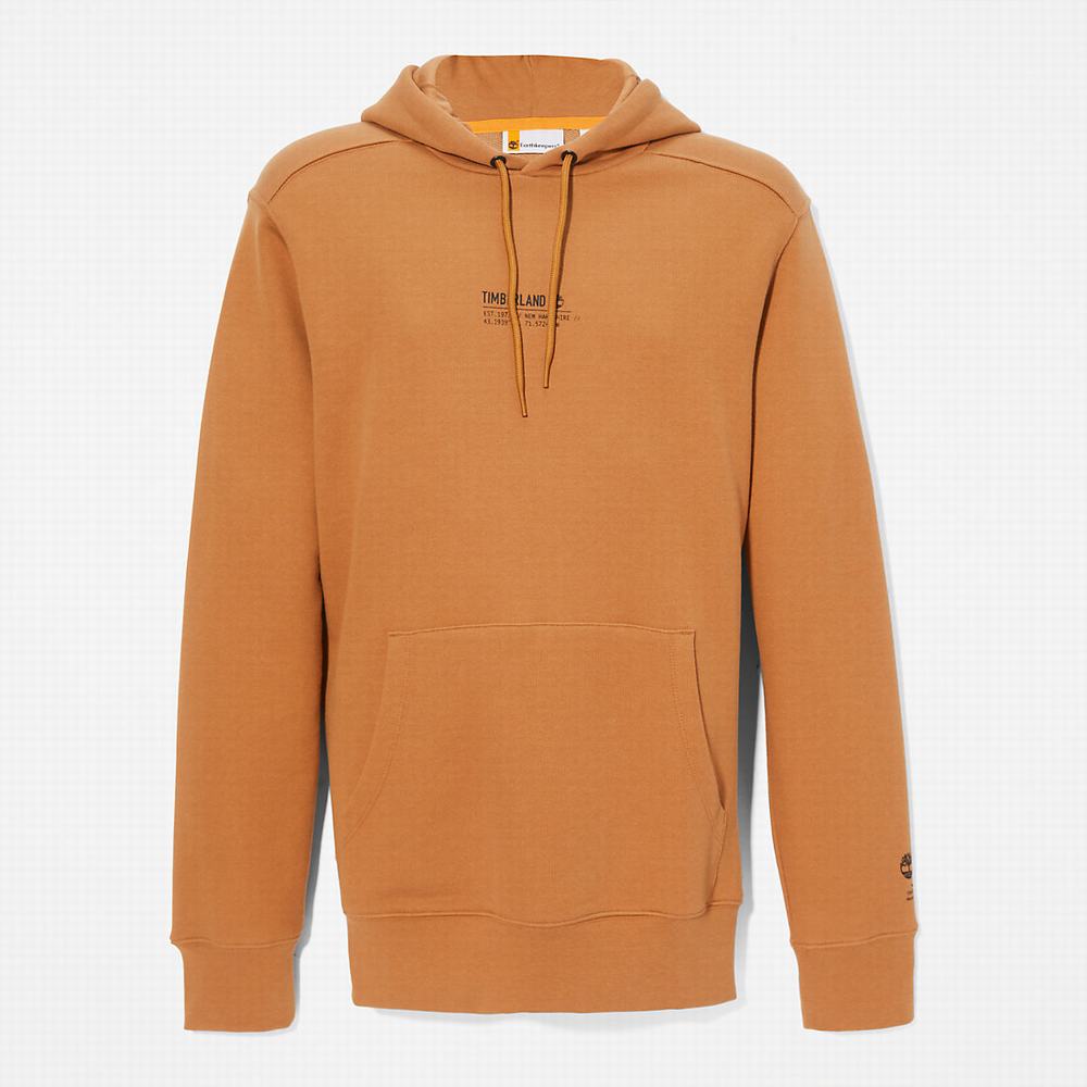 Timberland All Gender Luxe Konfor Essentials Refibra™ Kapüşonlu Sweatshirt Erkek Açık Kahverengi | TR-4215F