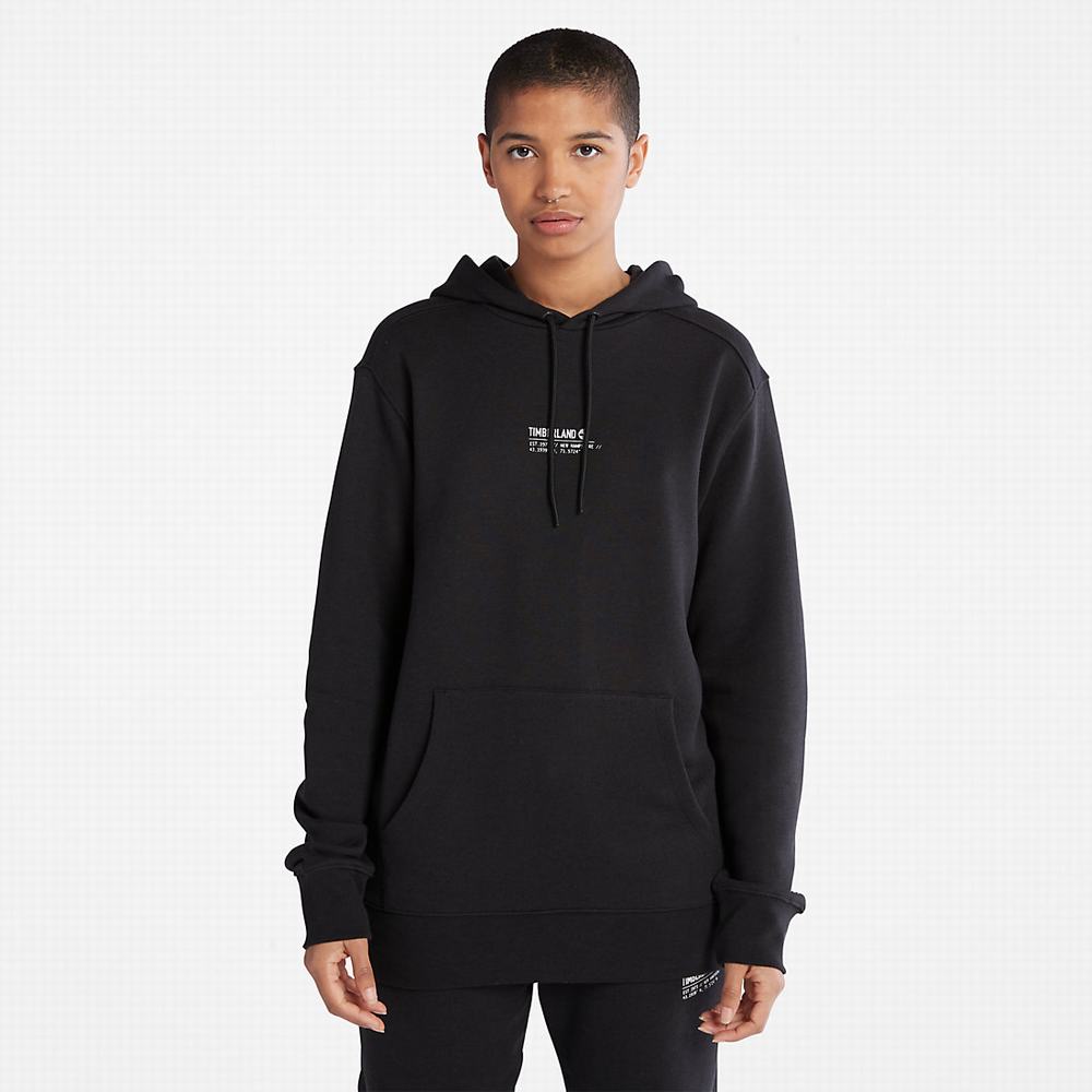 Timberland All Gender Luxe Konfor Essentials Refibra™ Kapüşonlu Sweatshirt Erkek Siyah | TR-4586D