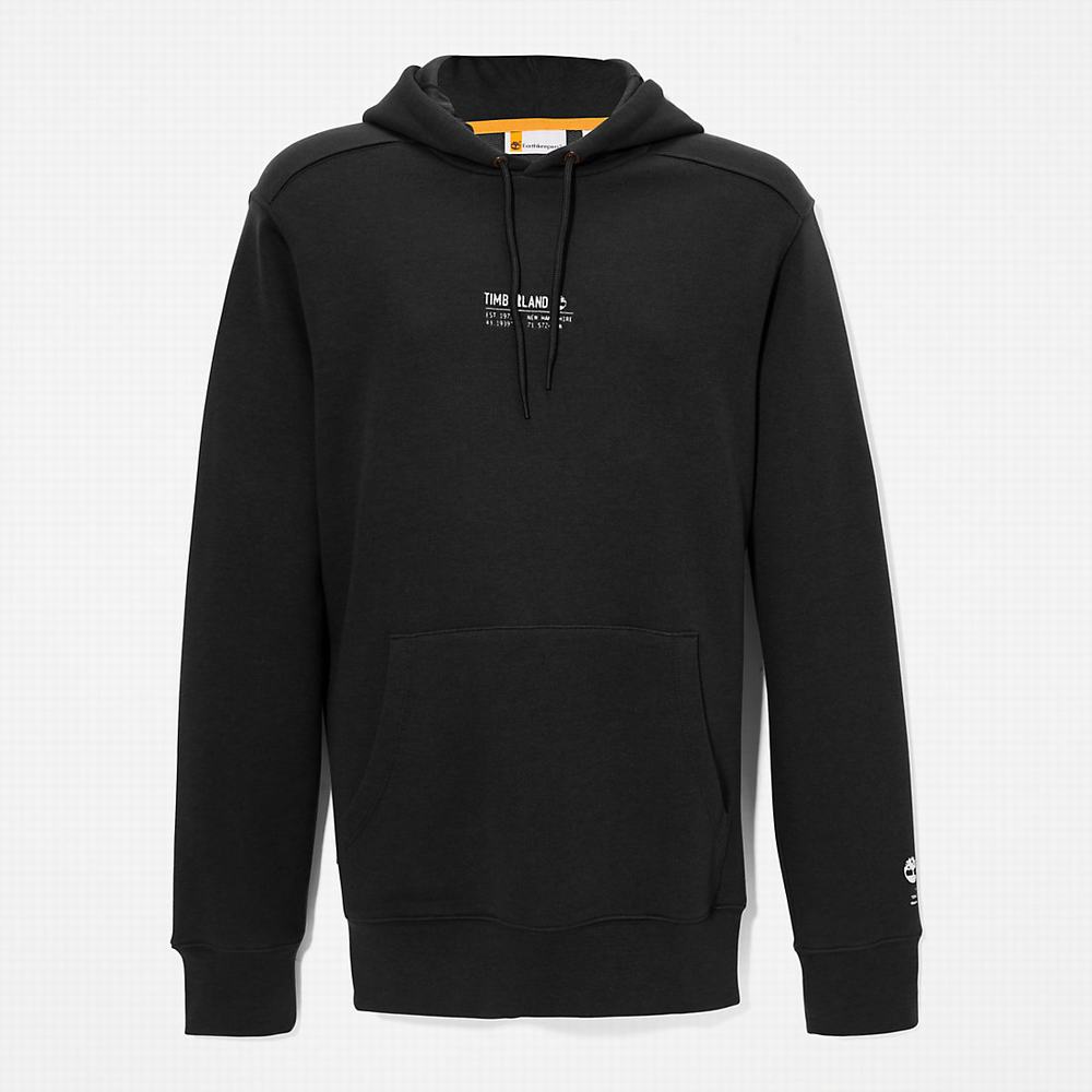 Timberland All Gender Luxe Konfor Essentials Refibra™ Kapüşonlu Sweatshirt Erkek Siyah | TR-4586D