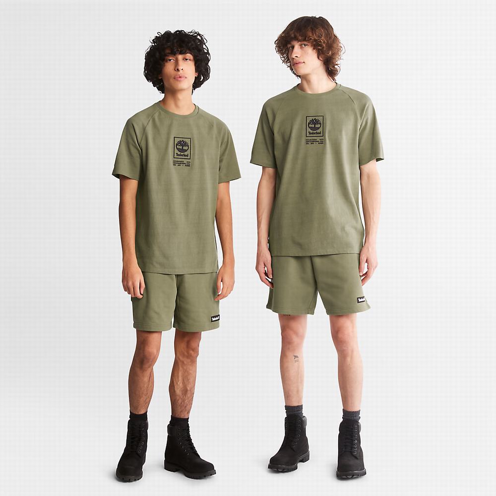 Timberland All Gender Sweatshorts Şort Erkek Yeşil | TR-5038P