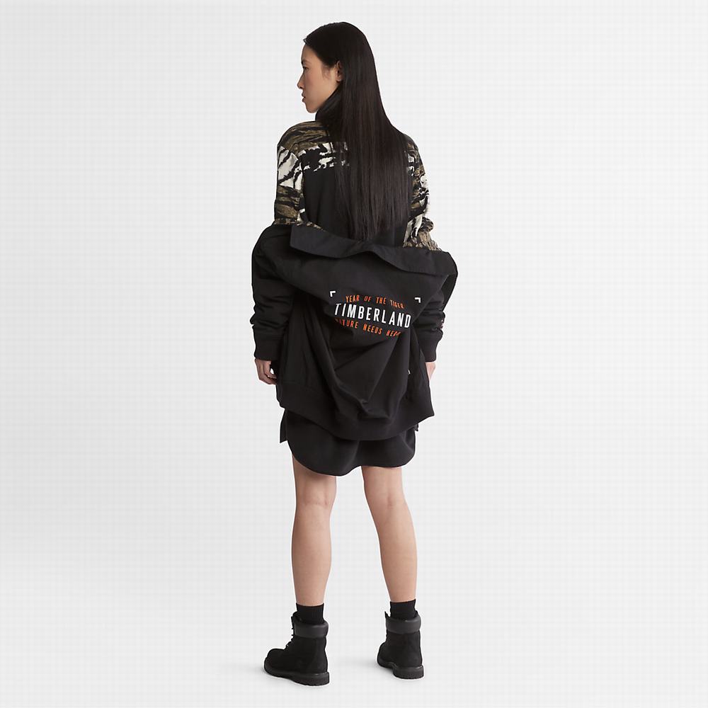 Timberland All Gender Year of the Tiger Bomber Ceket Erkek Siyah | TR-3650V