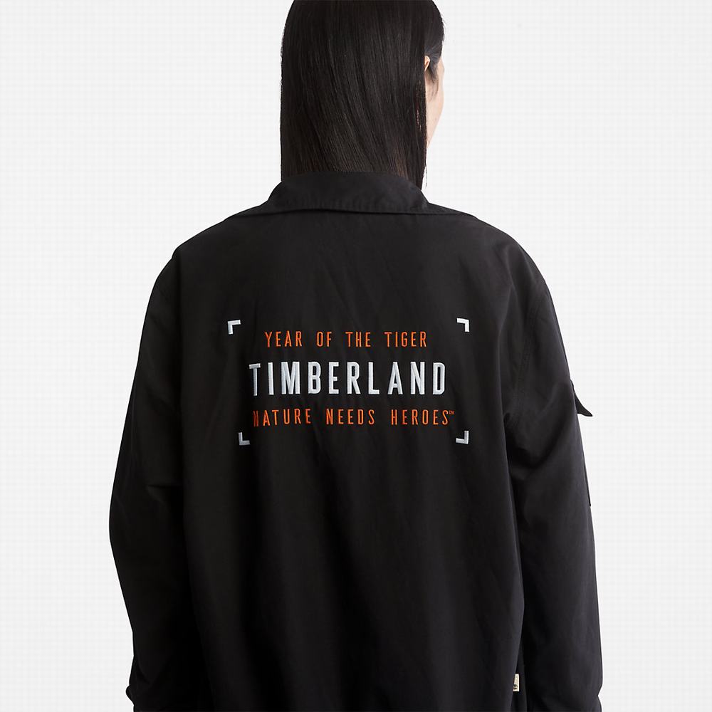 Timberland All Gender Year of the Tiger Bomber Ceket Erkek Siyah | TR-3650V