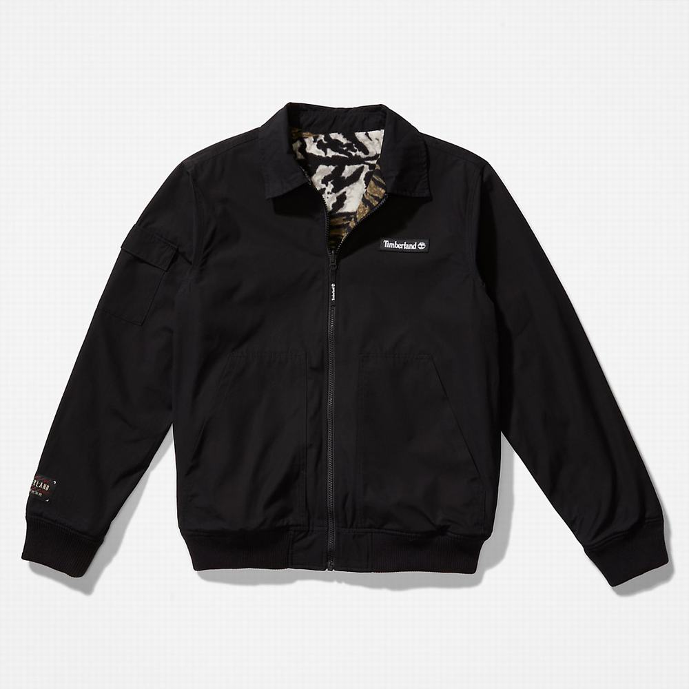 Timberland All Gender Year of the Tiger Bomber Ceket Erkek Siyah | TR-3650V