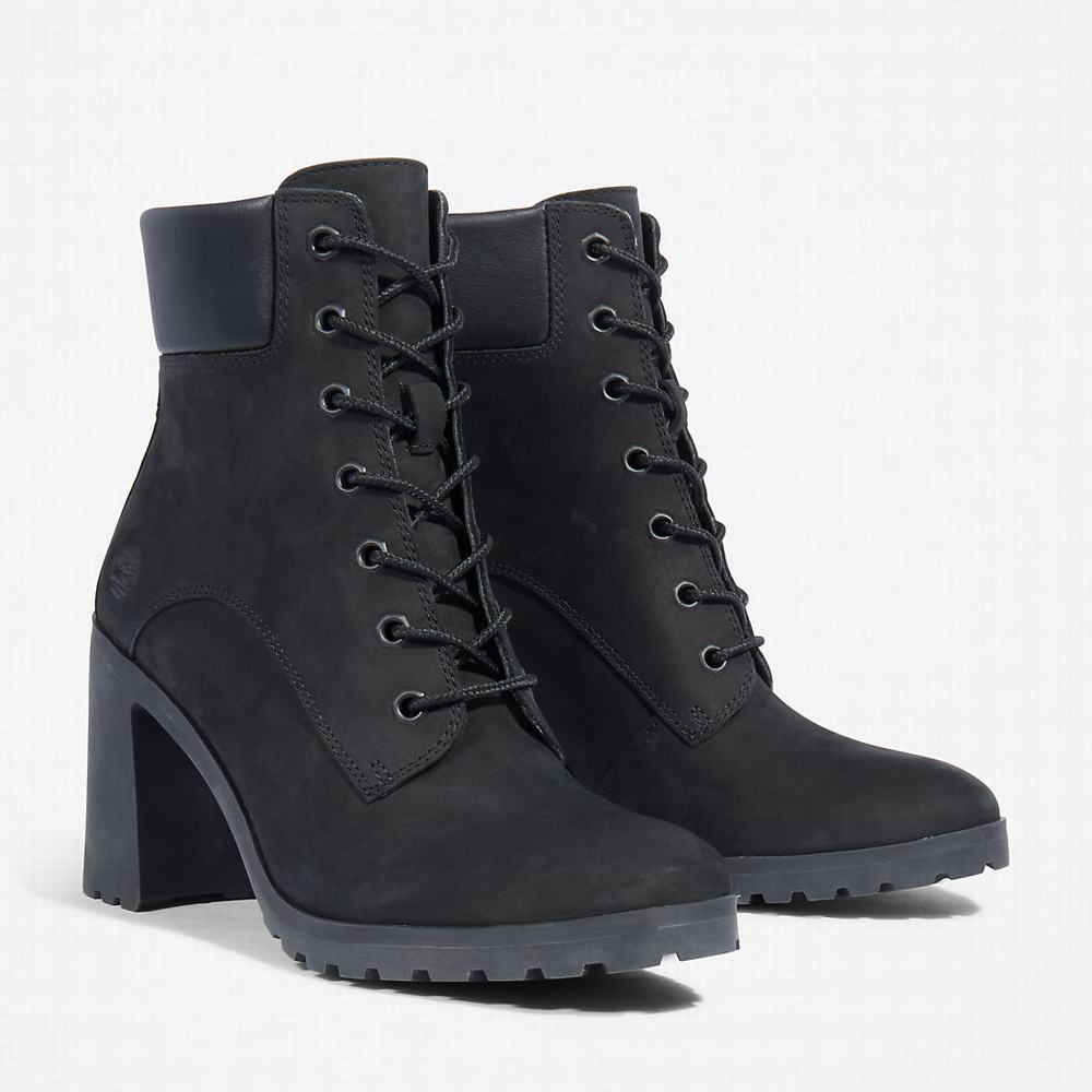Timberland Allington 6 Inch Lace-Up Bot Kadın Siyah | TR-0476W