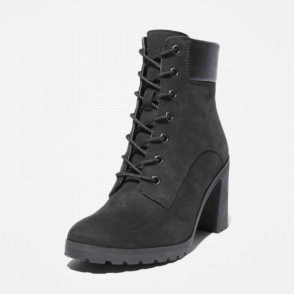 Timberland Allington 6 Inch Lace-Up Bot Kadın Siyah | TR-0476W