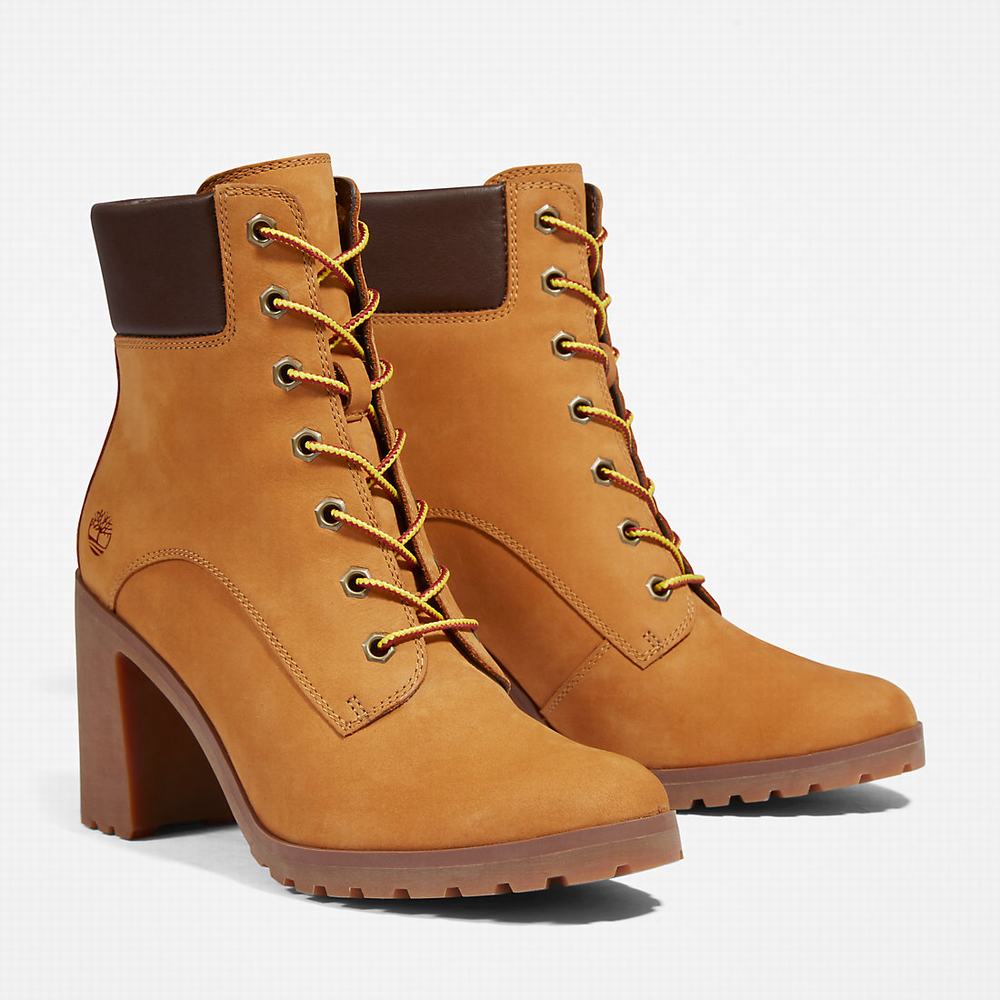 Timberland Allington 6 Inch Lace-Up Bot Kadın Sarı | TR-7364E
