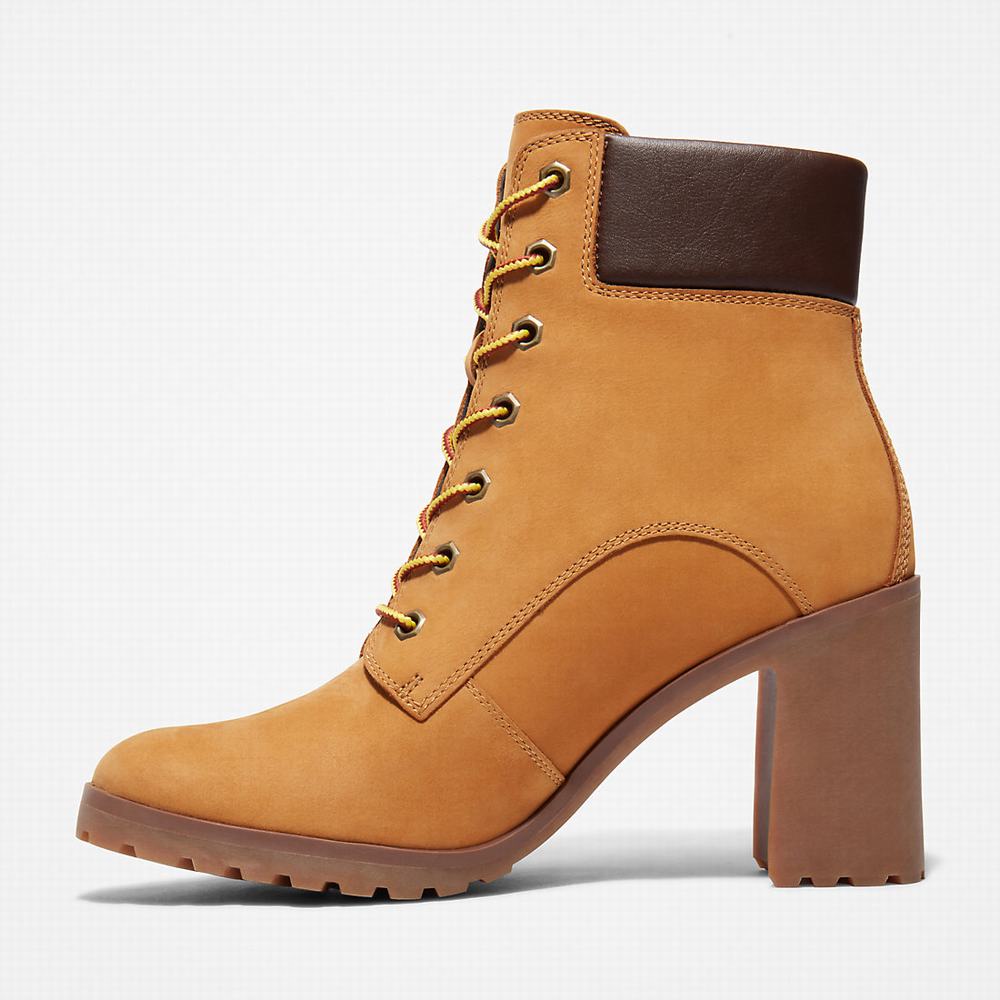Timberland Allington 6 Inch Lace-Up Bot Kadın Sarı | TR-7364E