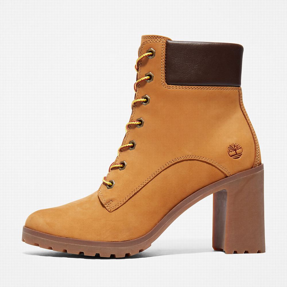 Timberland Allington 6 Inch Lace-Up Bot Kadın Sarı | TR-7364E