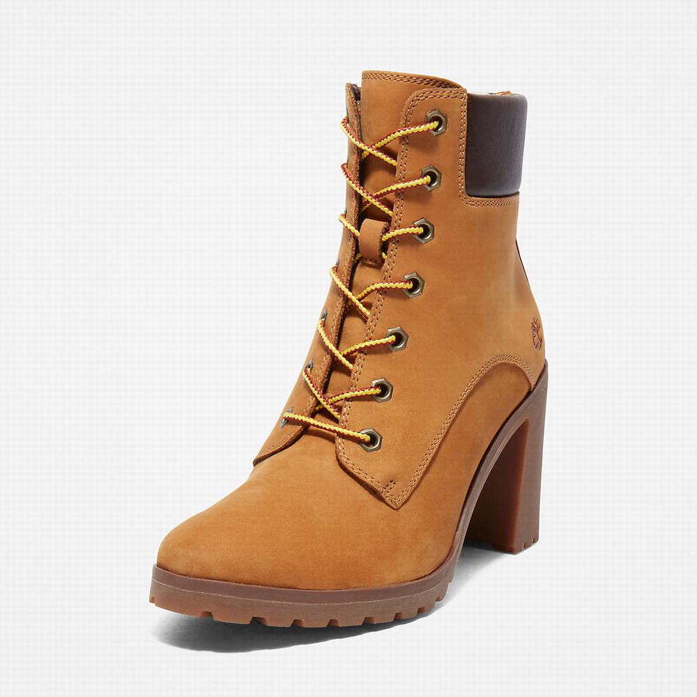 Timberland Allington 6 Inch Lace-Up Bot Kadın Sarı | TR-7364E