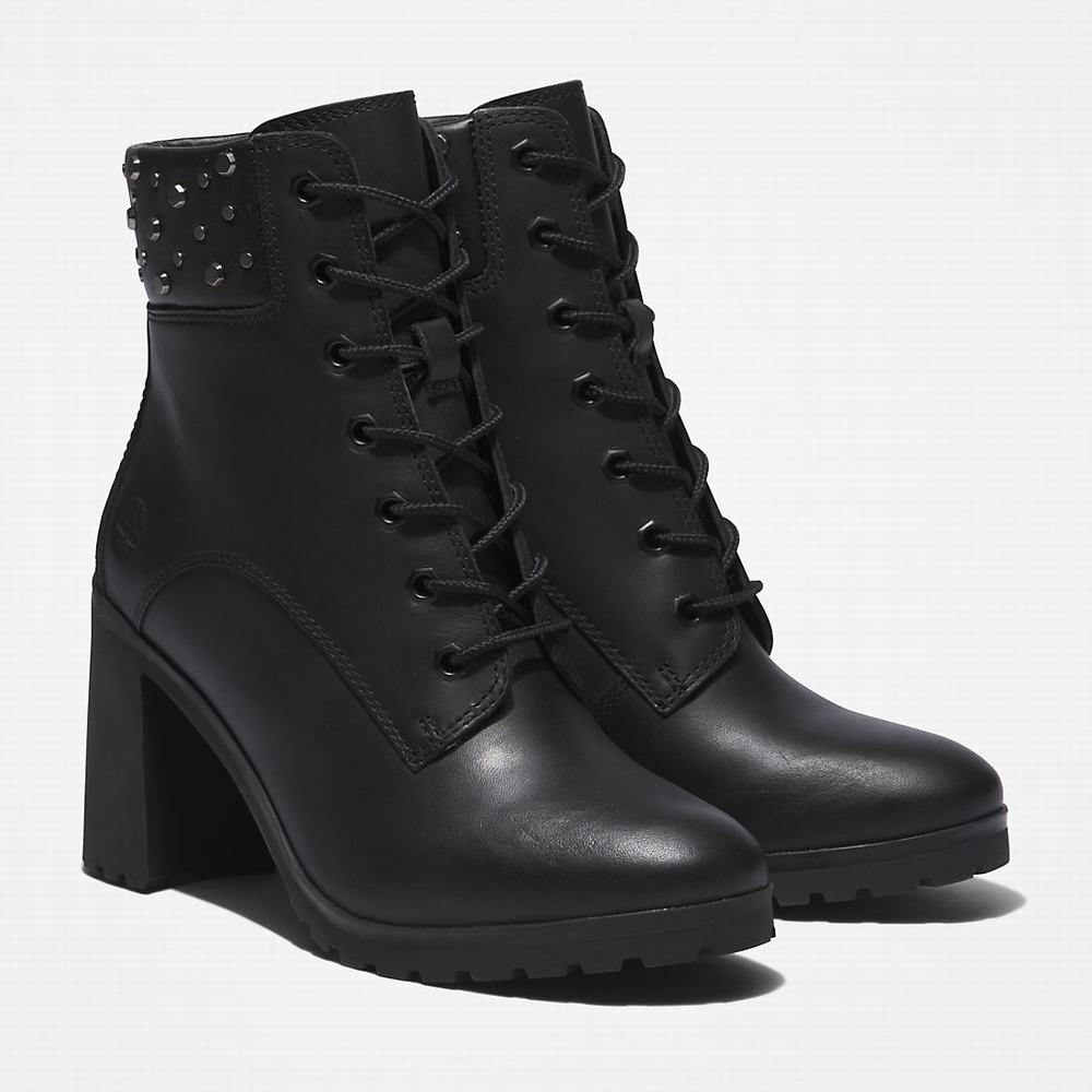 Timberland Allington Topuklu 6 Inch Bot Kadın Siyah | TR-3864U