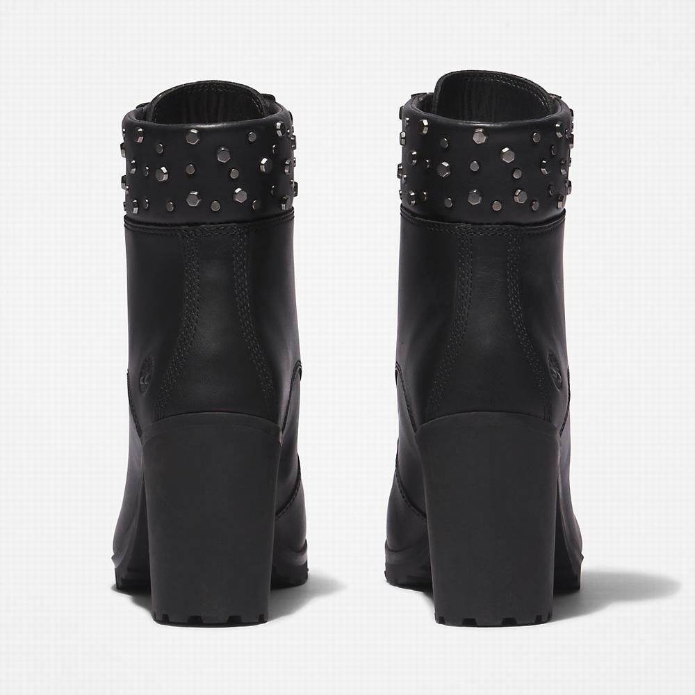 Timberland Allington Topuklu 6 Inch Bot Kadın Siyah | TR-3864U