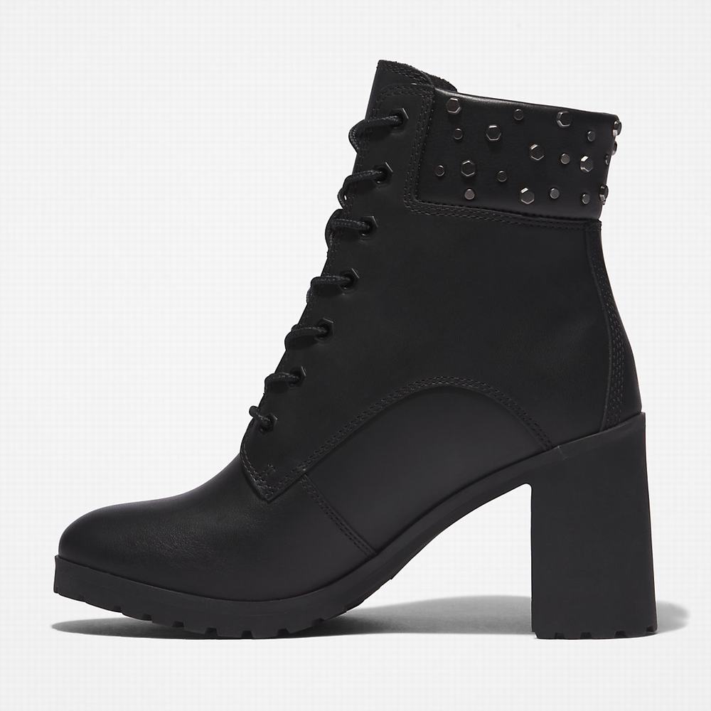 Timberland Allington Topuklu 6 Inch Bot Kadın Siyah | TR-3864U