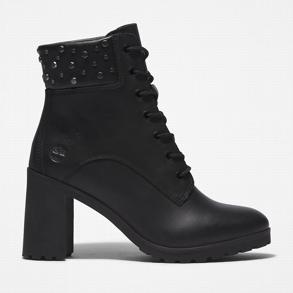 Timberland Allington Topuklu 6 Inch Bot Kadın Siyah | TR-3864U