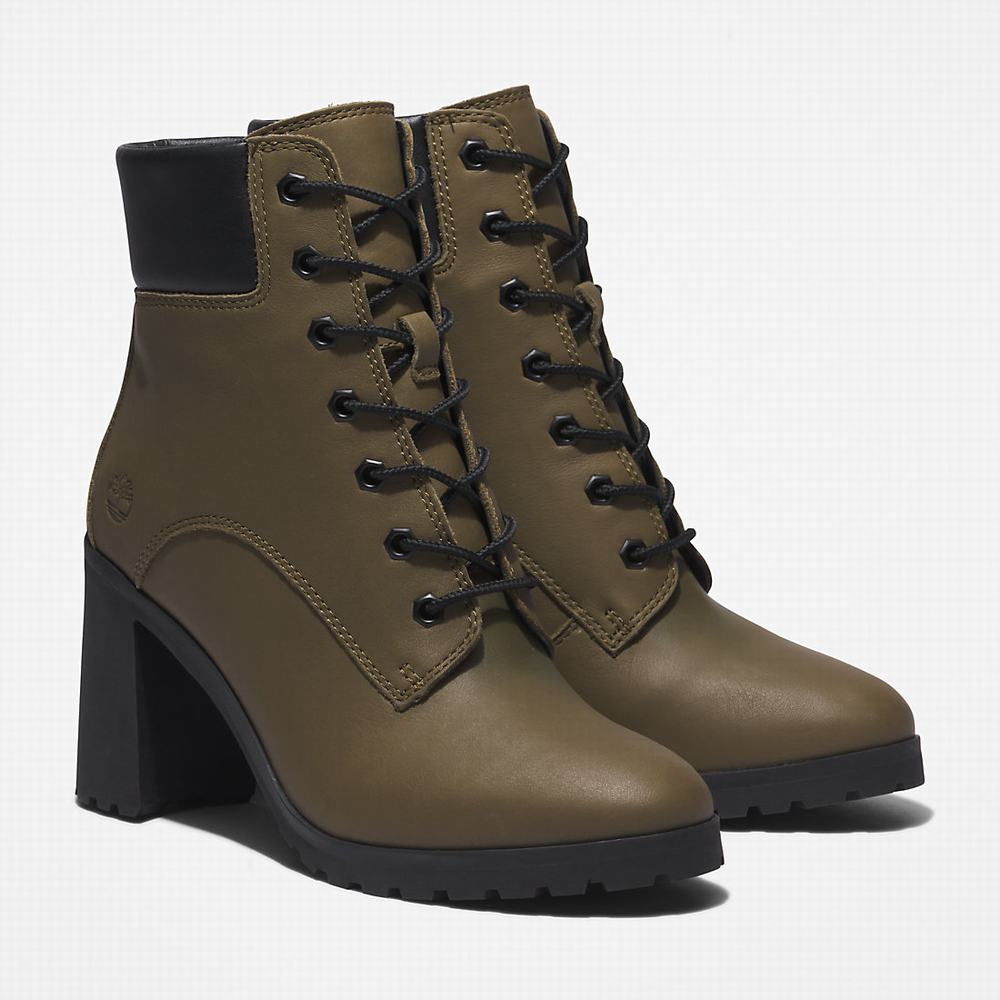 Timberland Allington Topuklu 6 Inch Bot Kadın Yeşil | TR-4653S