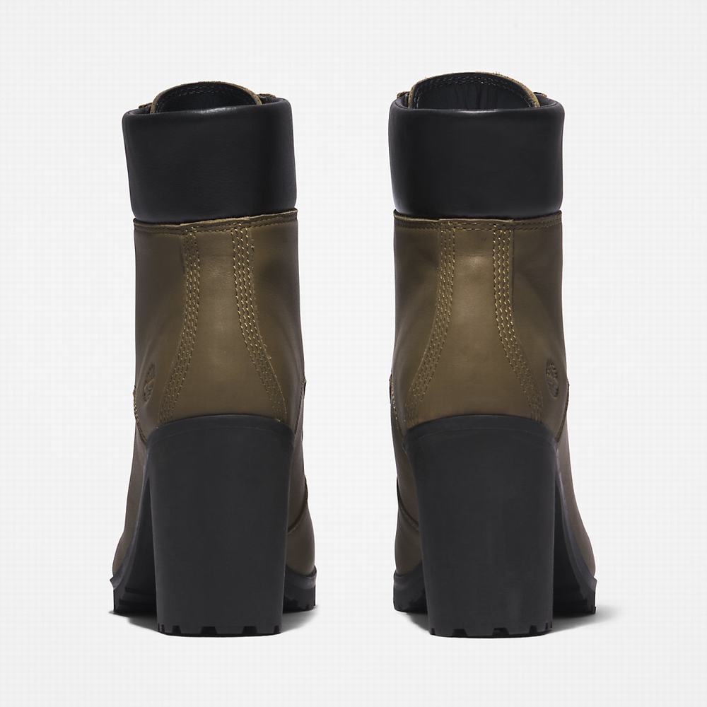 Timberland Allington Topuklu 6 Inch Bot Kadın Yeşil | TR-4653S