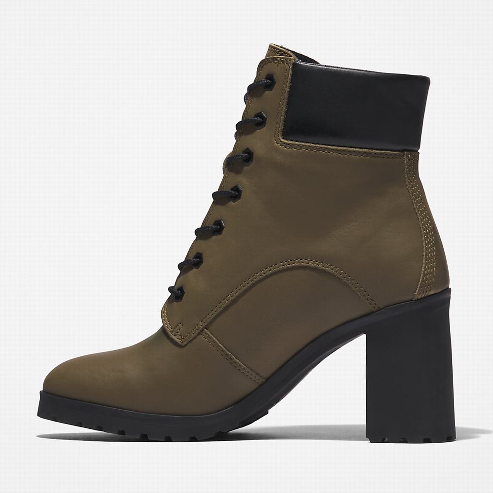 Timberland Allington Topuklu 6 Inch Bot Kadın Yeşil | TR-4653S