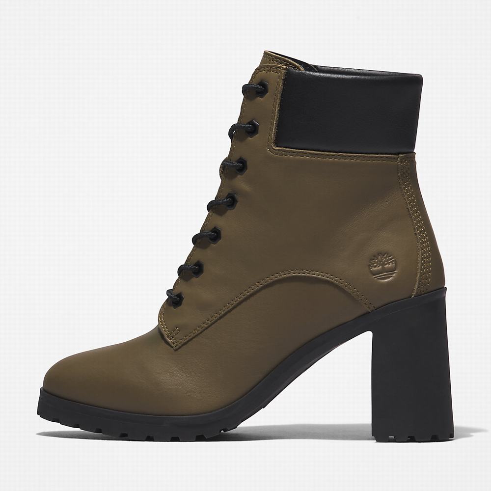 Timberland Allington Topuklu 6 Inch Bot Kadın Yeşil | TR-4653S