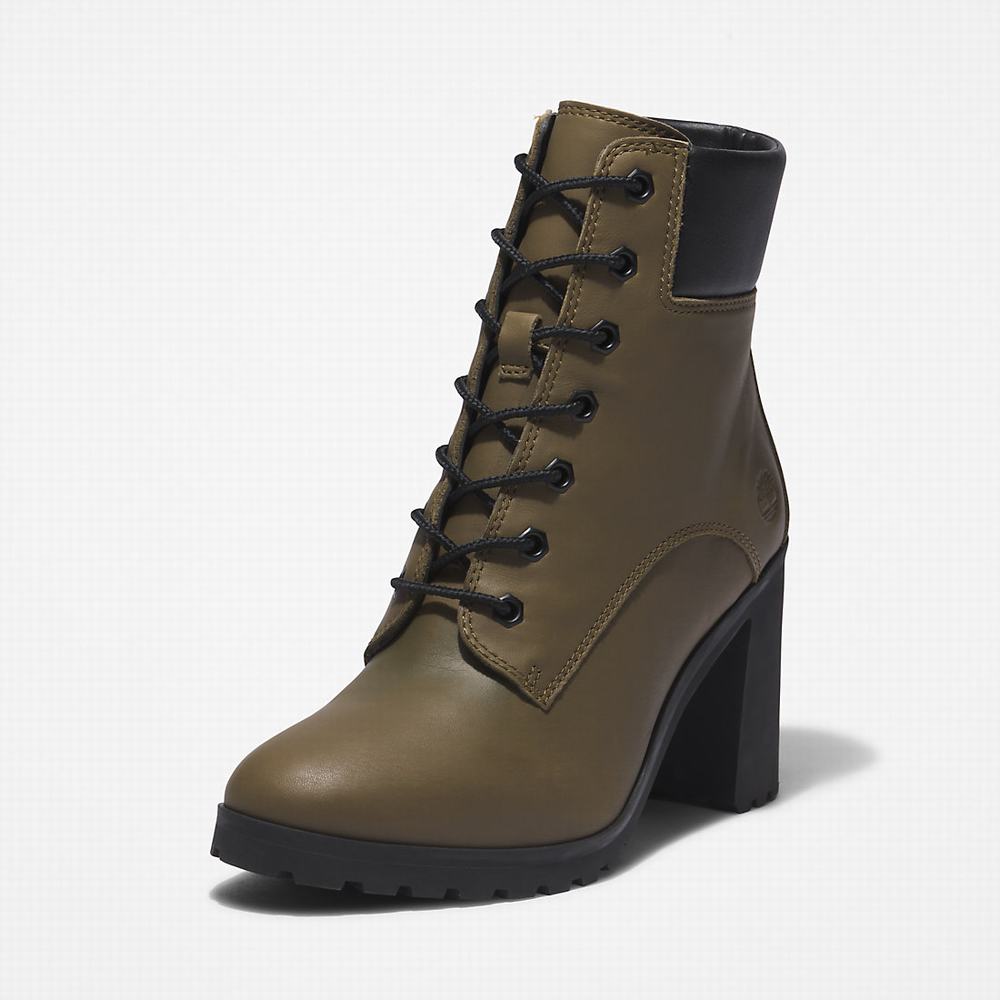 Timberland Allington Topuklu 6 Inch Bot Kadın Yeşil | TR-4653S