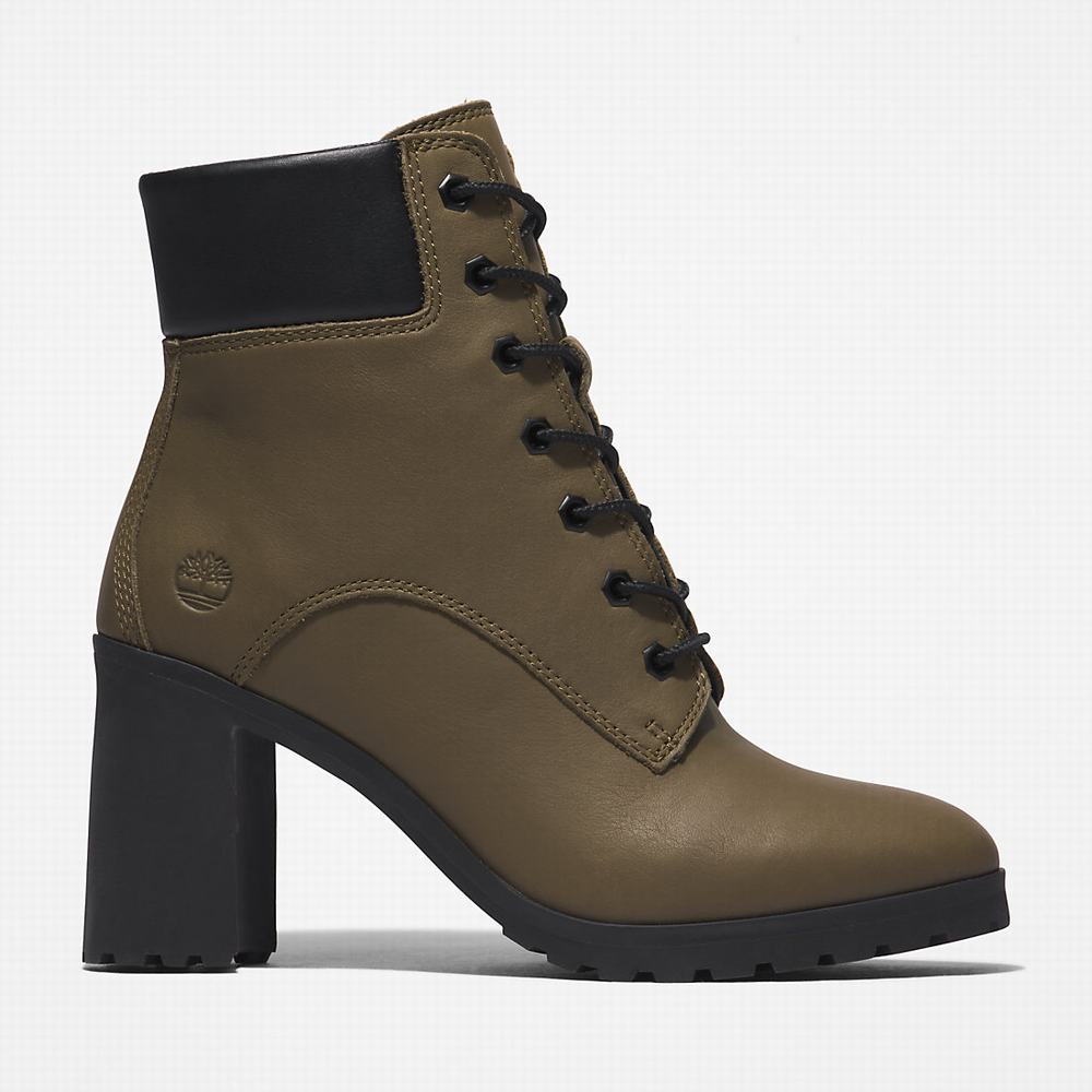 Timberland Allington Topuklu 6 Inch Bot Kadın Yeşil | TR-4653S