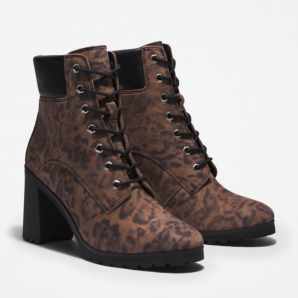 Timberland Allington Topuklu 6 Inch Bot Kadın Kahverengi | TR-9835A