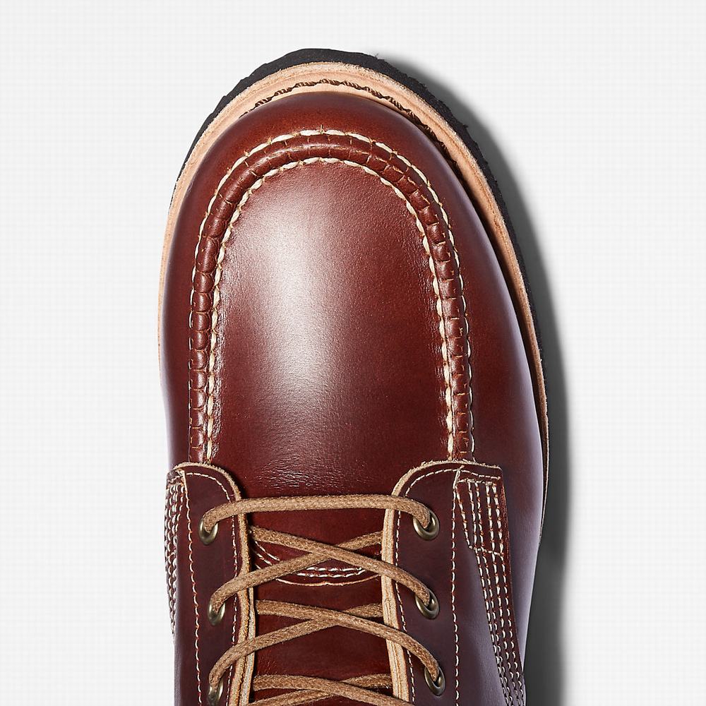 Timberland American Craft Moc-toe Bot Erkek Koyu Kahverengi | TR-9658K