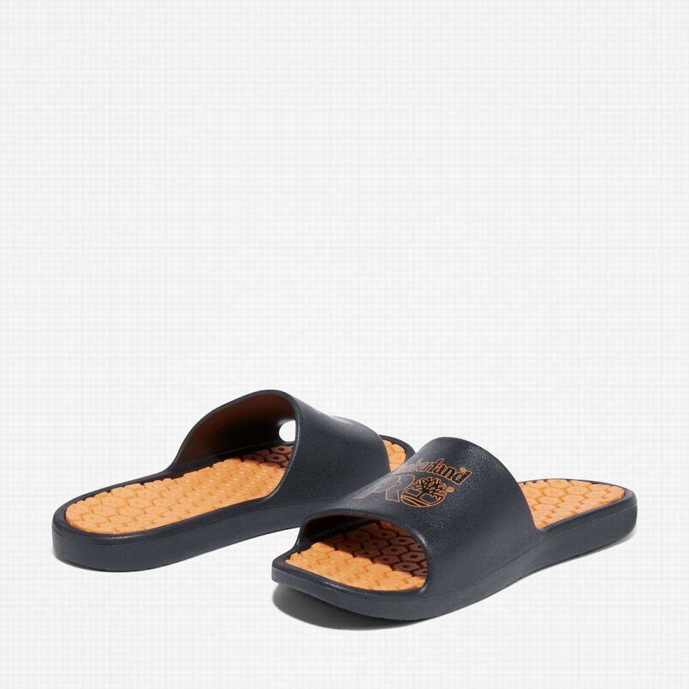 Timberland Anti-Fatigue Teknolojileri Terlik Terlik Erkek Siyah Turuncu | TR-6130P