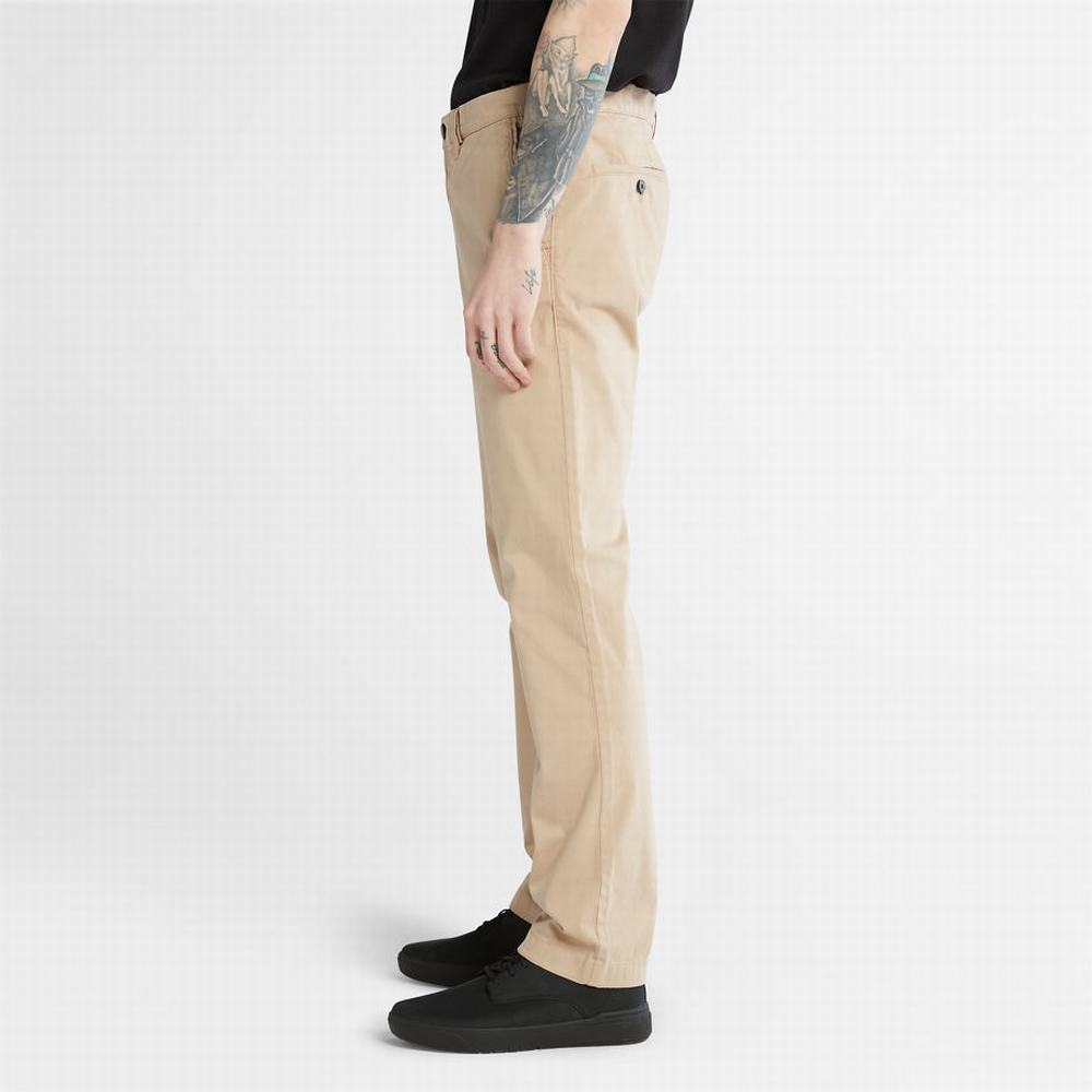 Timberland Anti-odour Ultra-stretch Chinos Pantolon Erkek Bej Rengi | TR-0936N