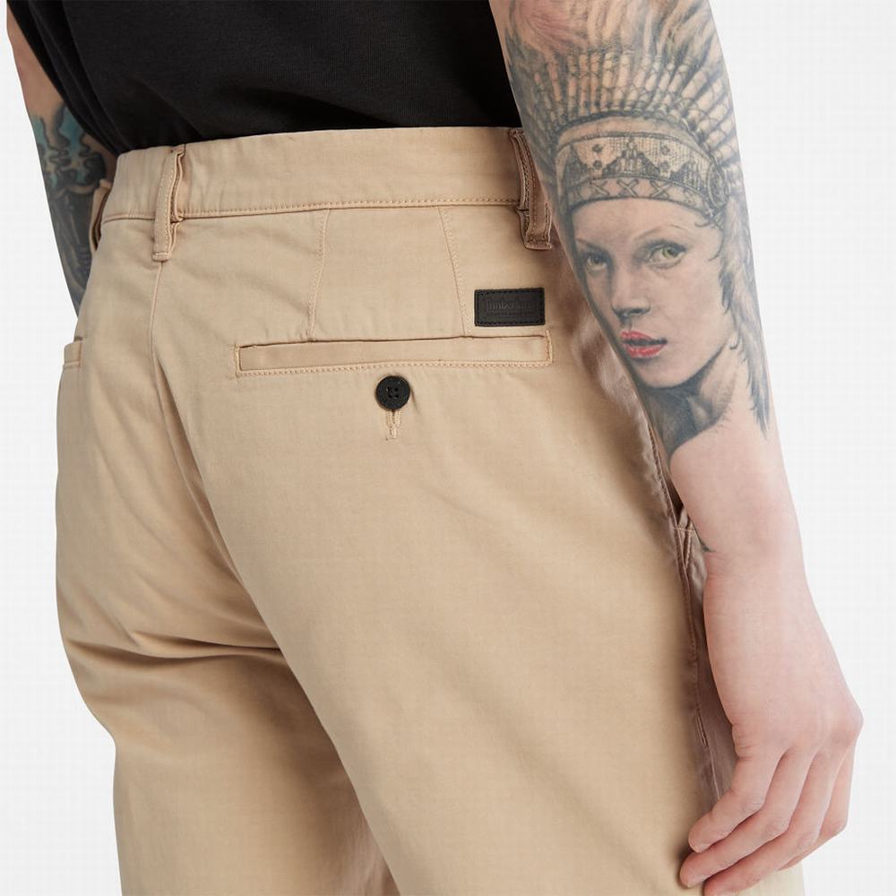Timberland Anti-odour Ultra-stretch Chinos Pantolon Erkek Bej Rengi | TR-0936N