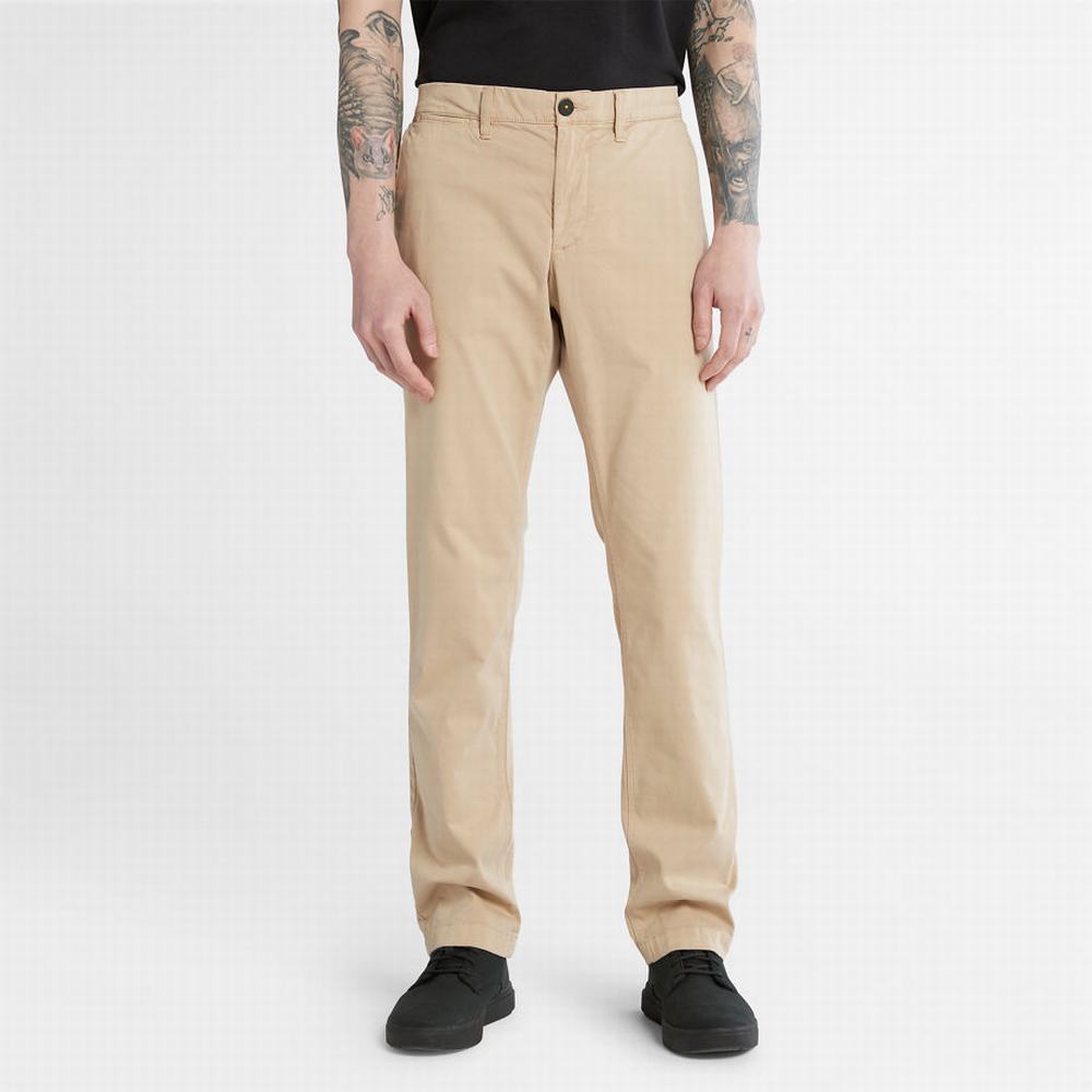 Timberland Anti-odour Ultra-stretch Chinos Pantolon Erkek Bej Rengi | TR-0936N