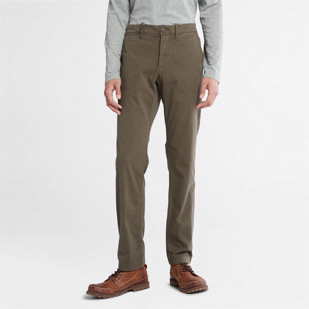 Timberland Anti-odour Ultra-stretch Chinos Pantolon Erkek Yeşil | TR-1486C