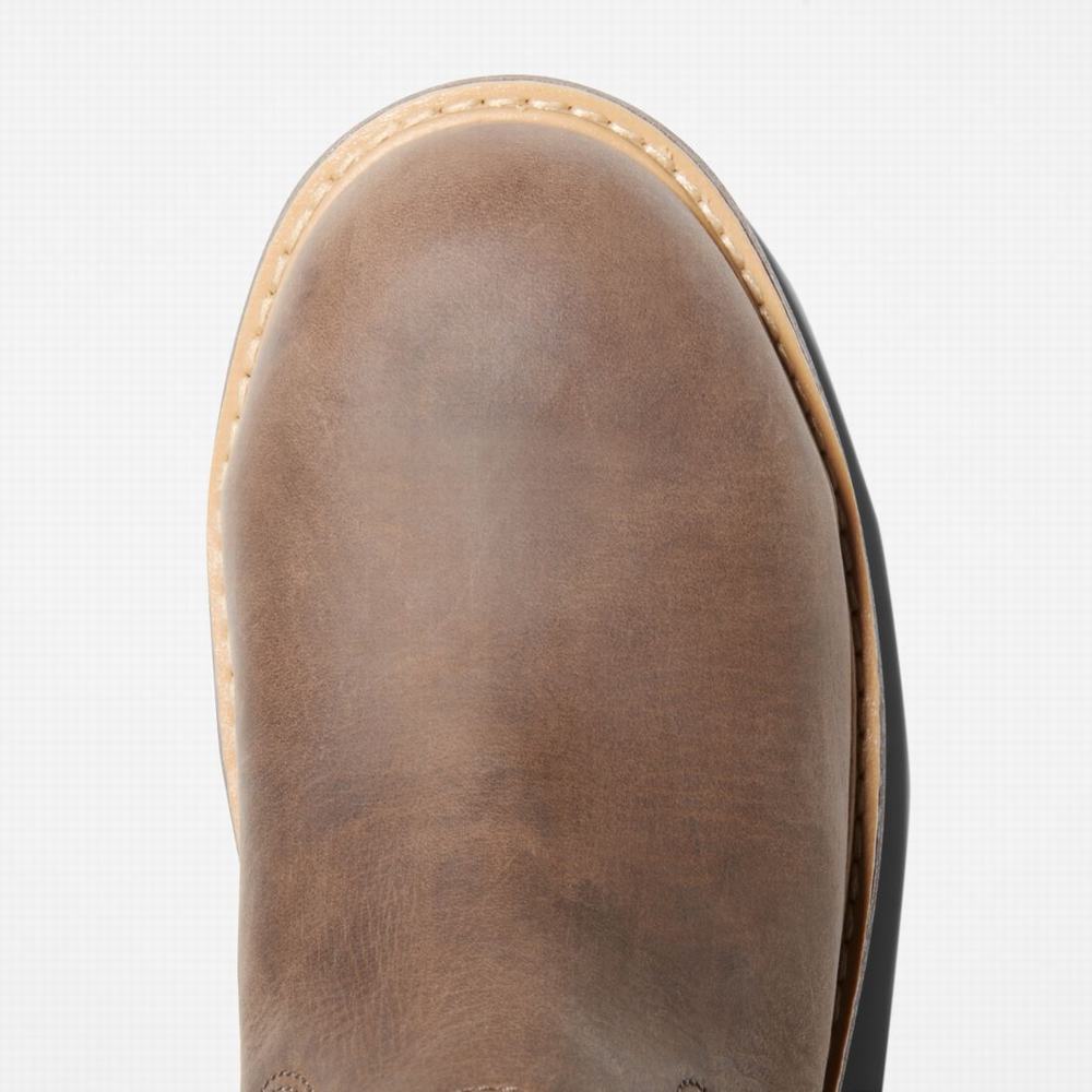 Timberland Ashlar Pull On Alloy Burunlu Waterproof Iş Botu Kadın Kahverengi | TR-2549B