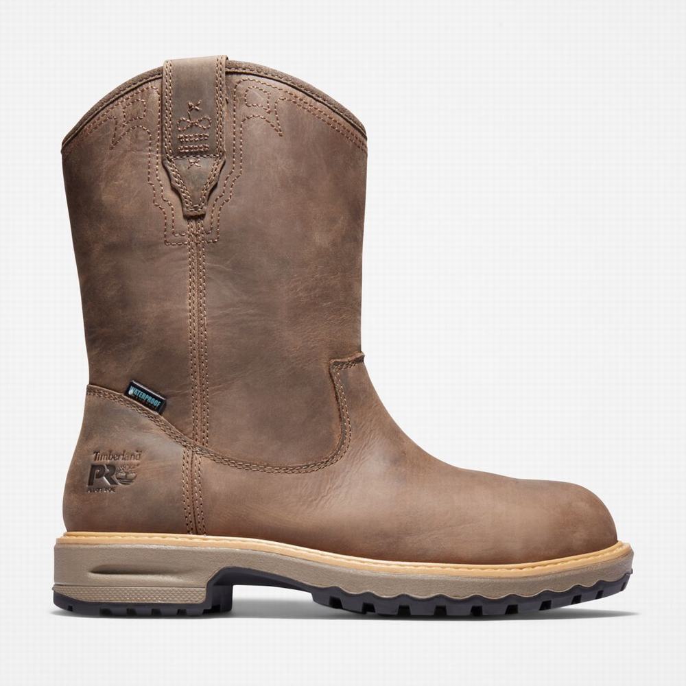 Timberland Ashlar Pull On Alloy Burunlu Waterproof Iş Botu Kadın Kahverengi | TR-2549B