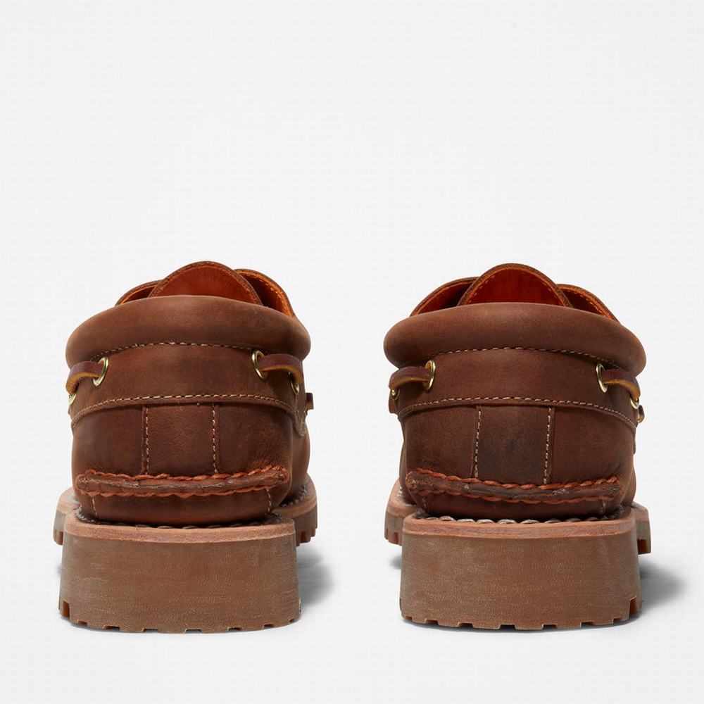 Timberland Authentic 3-Eye Tekne Ayakkabısı Erkek Açık Kahverengi | TR-1406X