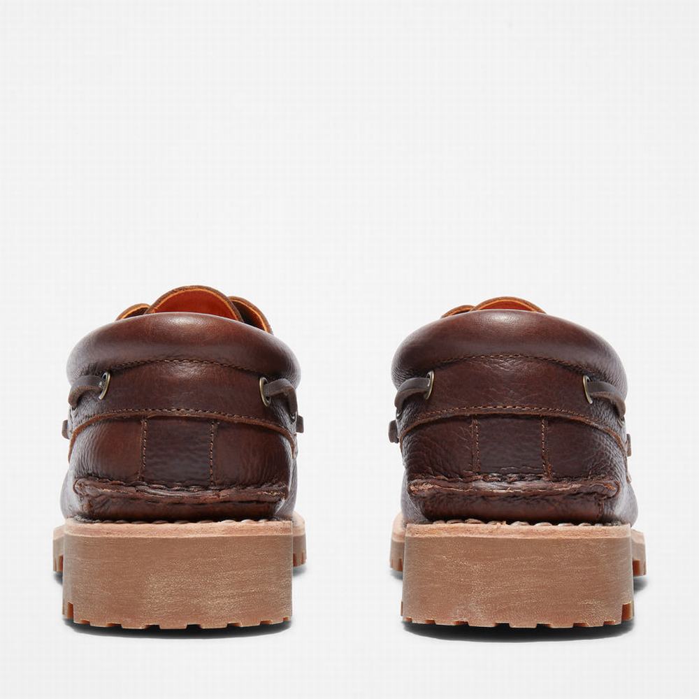 Timberland Authentic 3-Eye Tekne Ayakkabısı Erkek Koyu Kahverengi | TR-7208Z
