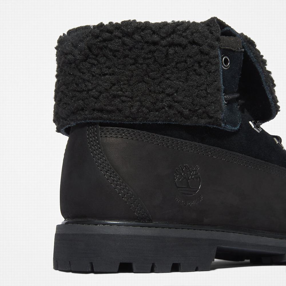Timberland Authentic Fold-over Bot Kadın Siyah | TR-0325P