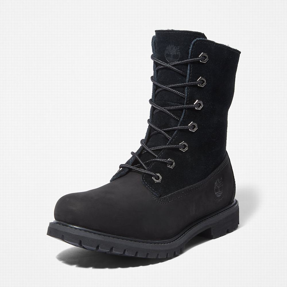 Timberland Authentic Fold-over Bot Kadın Siyah | TR-0325P