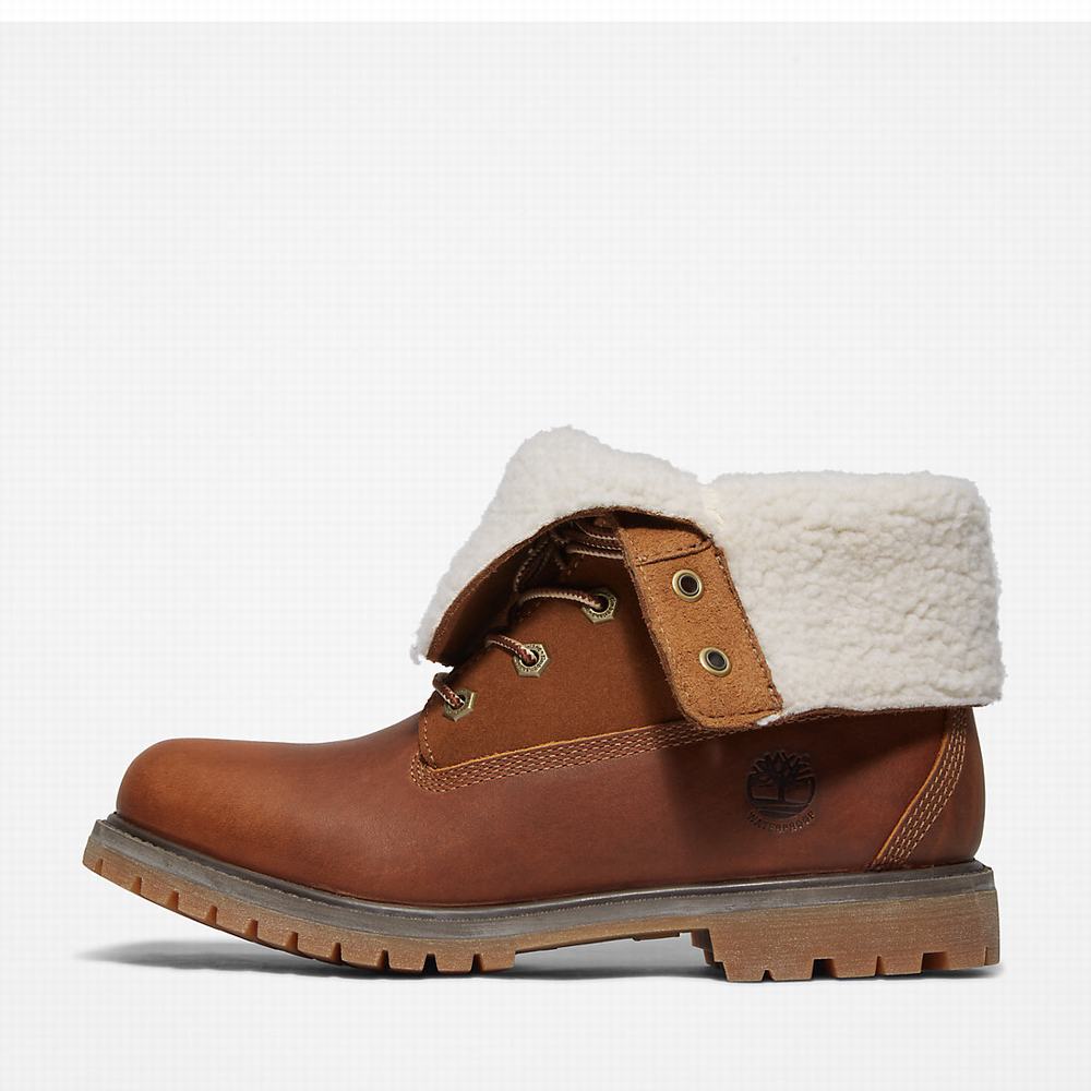 Timberland Authentic Fold-over Bot Kadın Kahverengi | TR-1970U