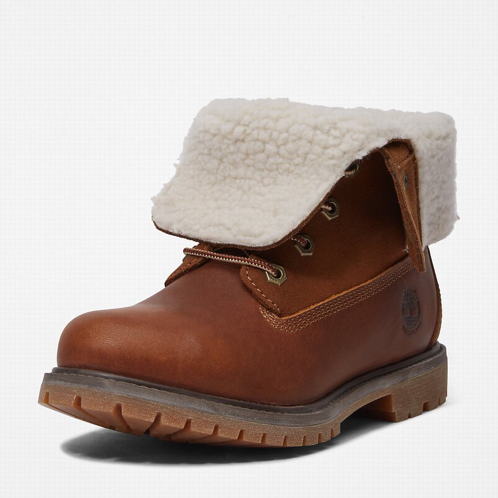 Timberland Authentic Fold-over Bot Kadın Kahverengi | TR-1970U