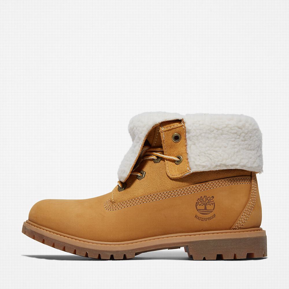 Timberland Authentic Fold-over Bot Kadın Sarı | TR-7510A