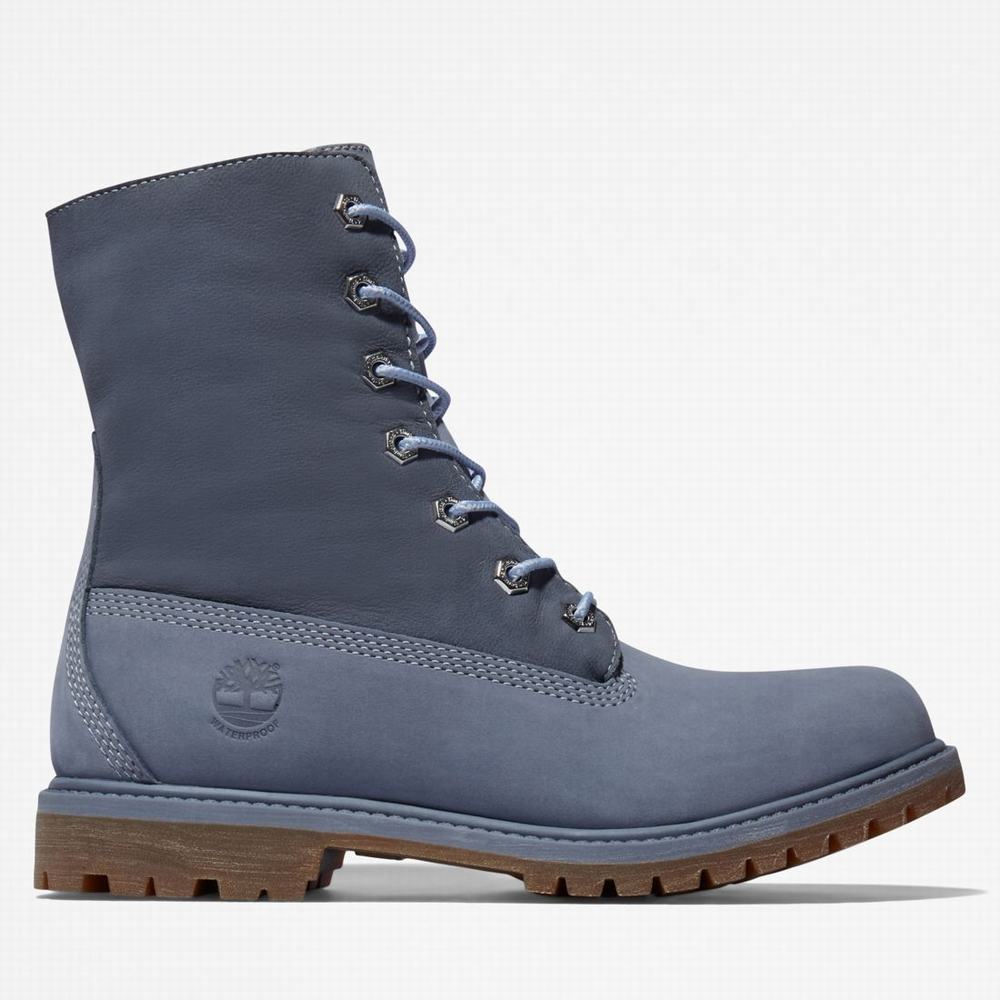 Timberland Authentics Waterproof Roll-Top Bot Kadın Mavi | TR-8207M