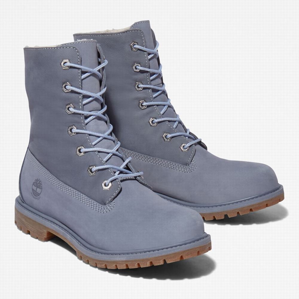 Timberland Authentics Waterproof Roll-Top Bot Kadın Mavi | TR-8207M