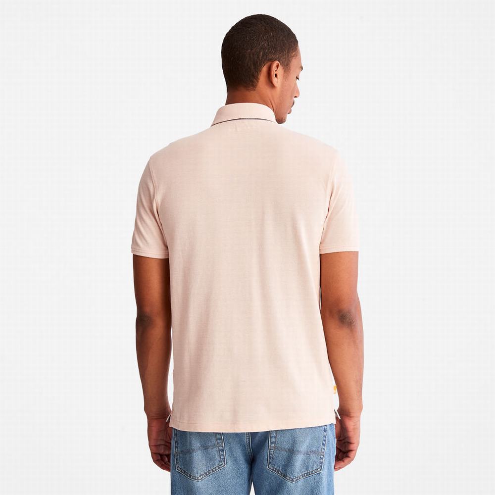 Timberland Baboosic Brook Oxford Polo Polo Gömlek Erkek Açık Pembe | TR-7692H
