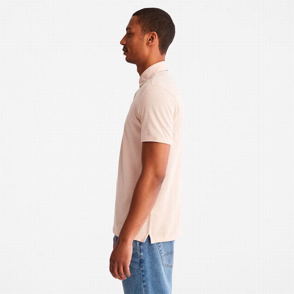 Timberland Baboosic Brook Oxford Polo Polo Gömlek Erkek Açık Pembe | TR-7692H