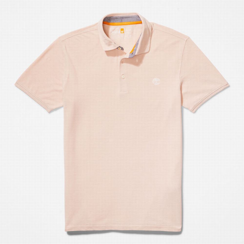 Timberland Baboosic Brook Oxford Polo Polo Gömlek Erkek Açık Pembe | TR-7692H