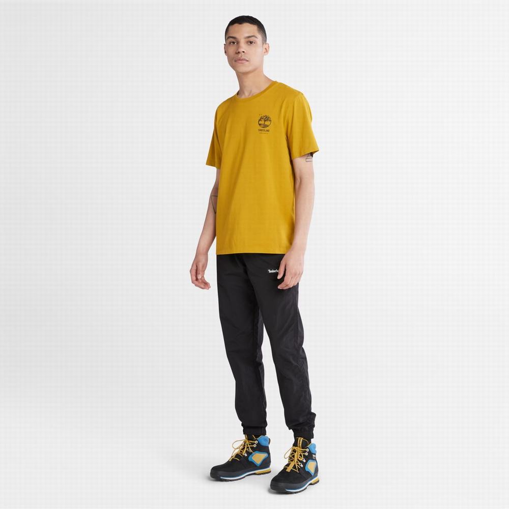 Timberland Back-Graphic Tişört Erkek Hardal Sarısı | TR-0129Y
