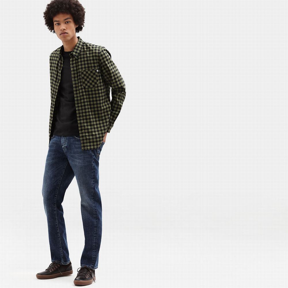 Timberland Back River Slim Check Gömlek Erkek Yeşil | TR-2835F